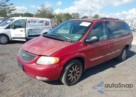 2002 Chrysler Town & Country Lxi from USA, damaged, VIN 2C4GP54L12R748812